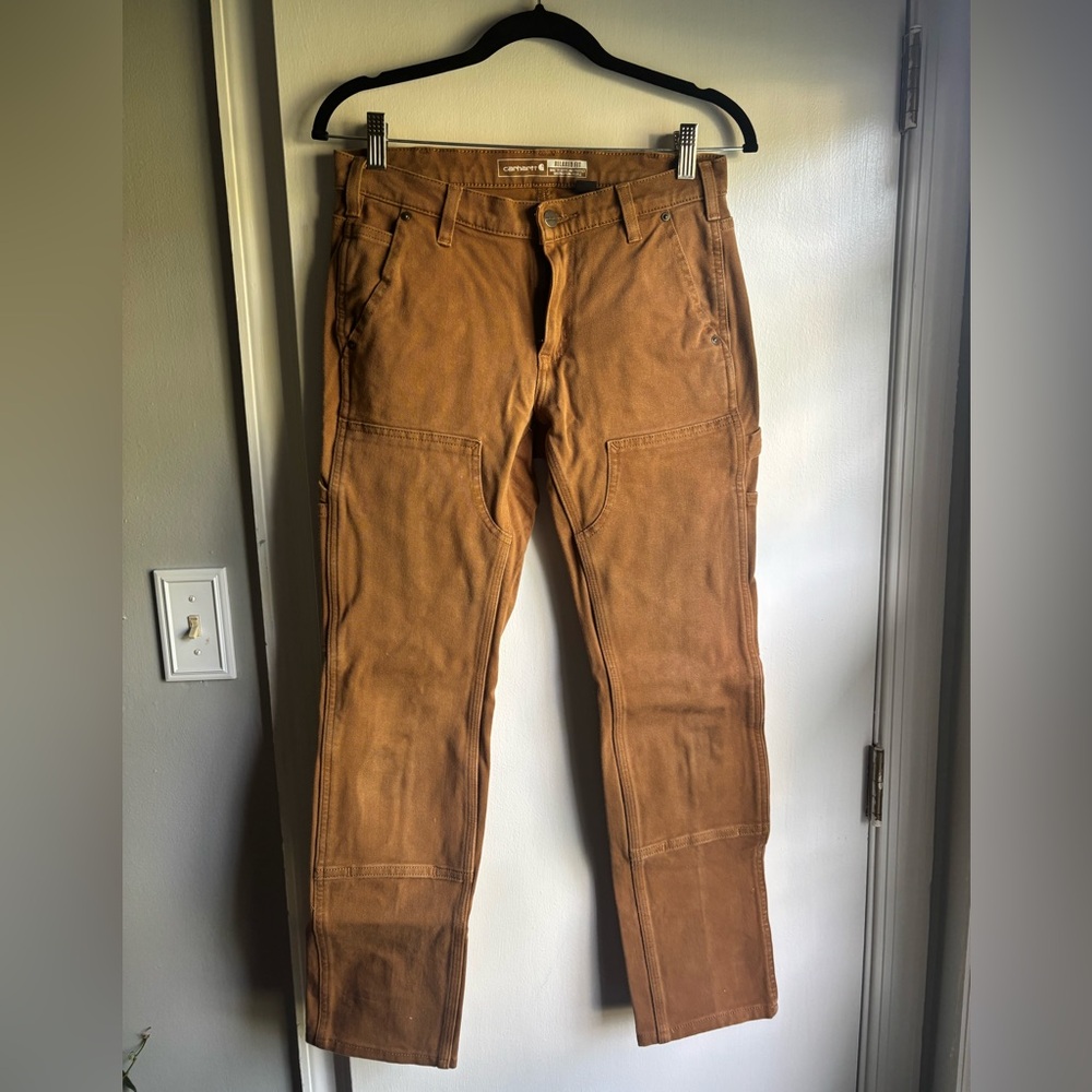 Carhartt Women's Brown Work Pants - Picture 2 of 7